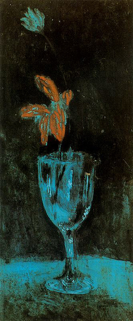 Picasso A blue vase 1903